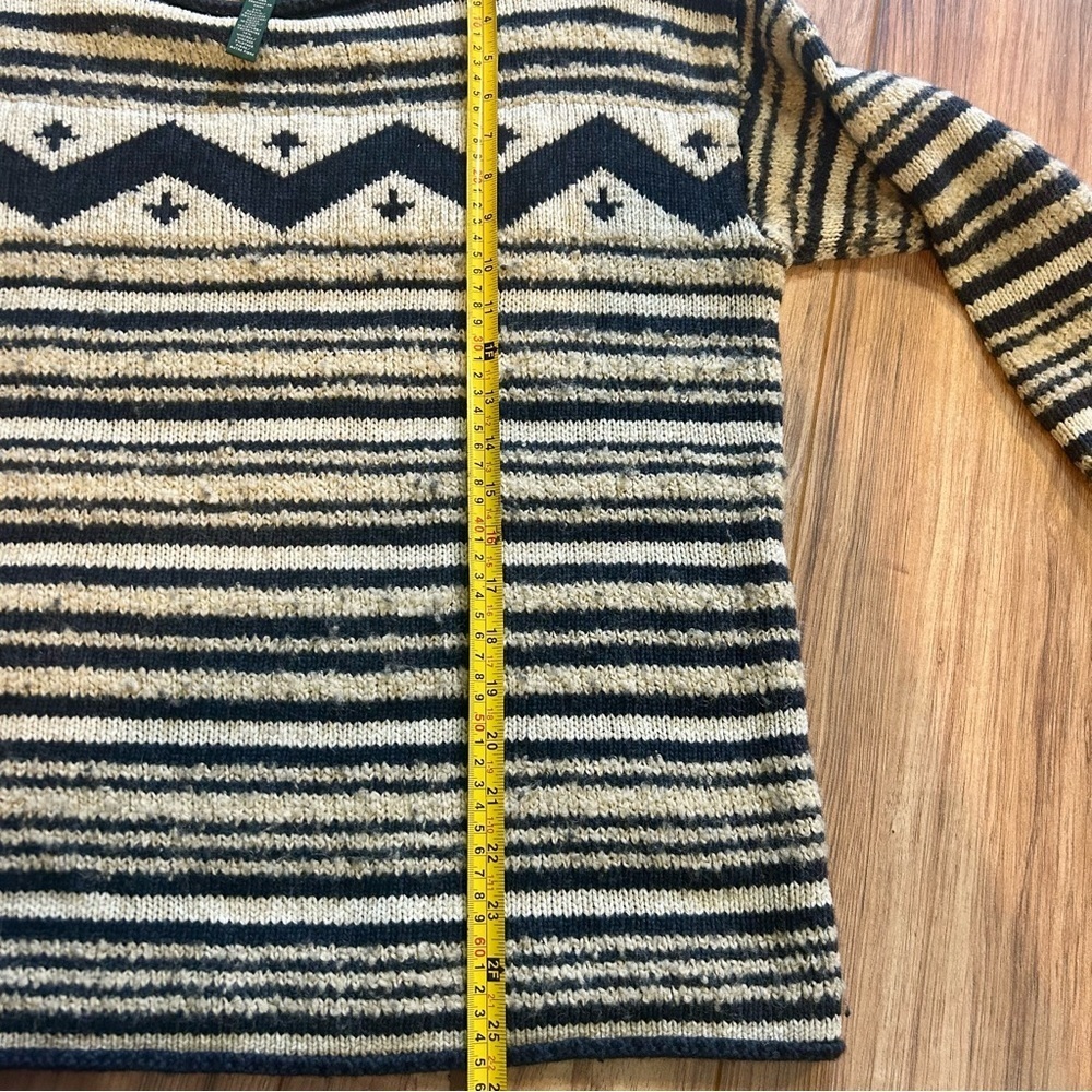 LRL Lauren Jeans Co Striped Knit Sweater • 1X • Cozy Chunky - Picture 6 of 7